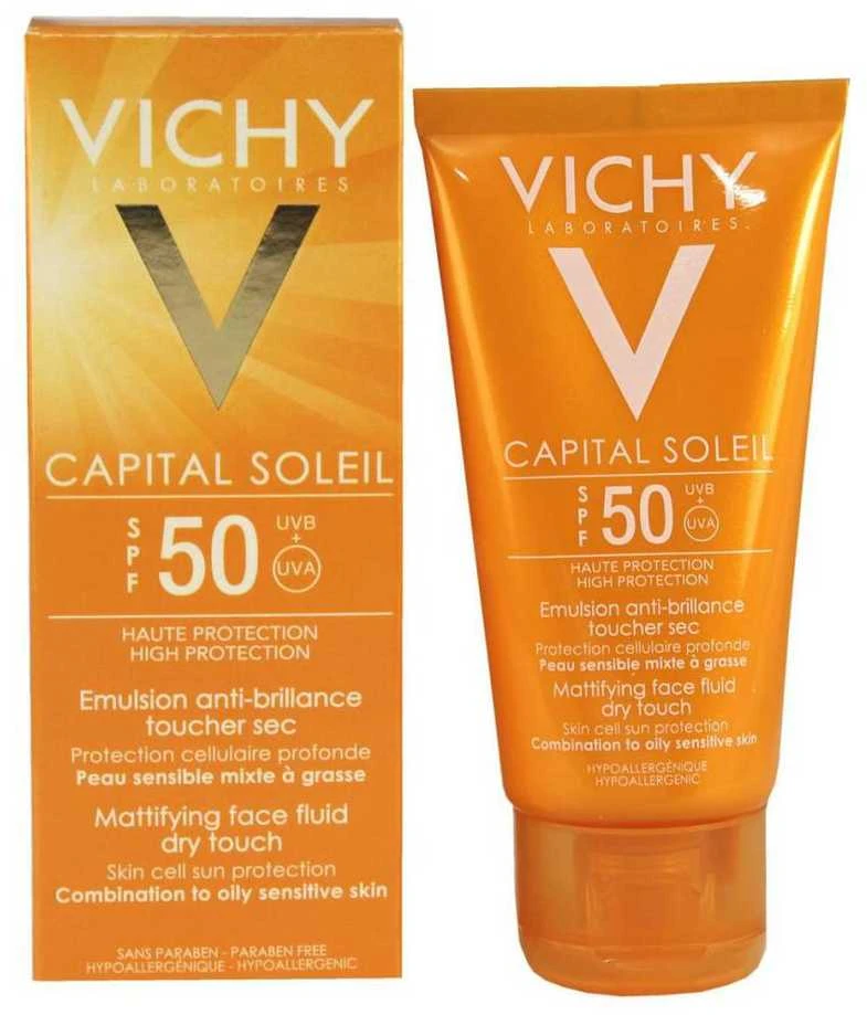 Vichy Idéal Soleil Velvety Dace Kreminis Spf50 veido kremas nuo saulės 50ml