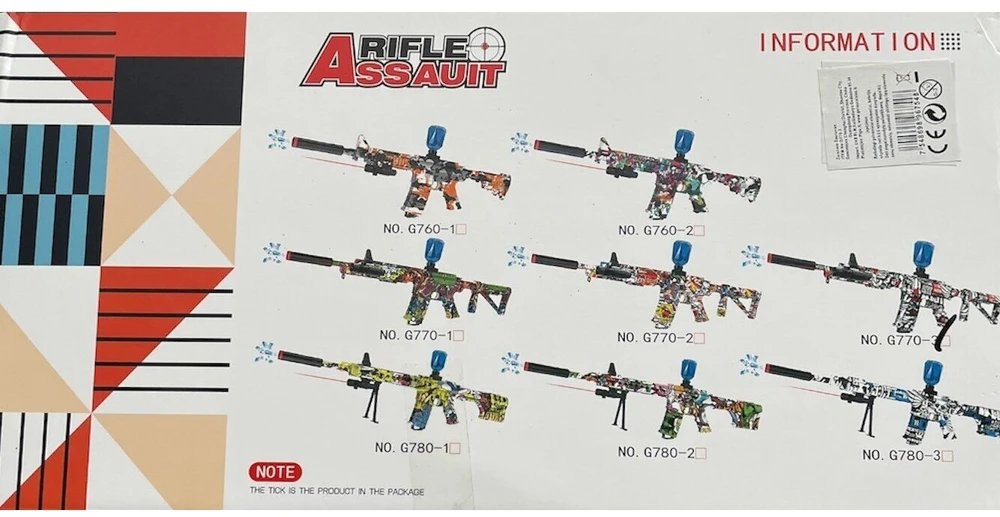 Automatinis -akumuliatorinis vandens gelio kulkų šautuvas