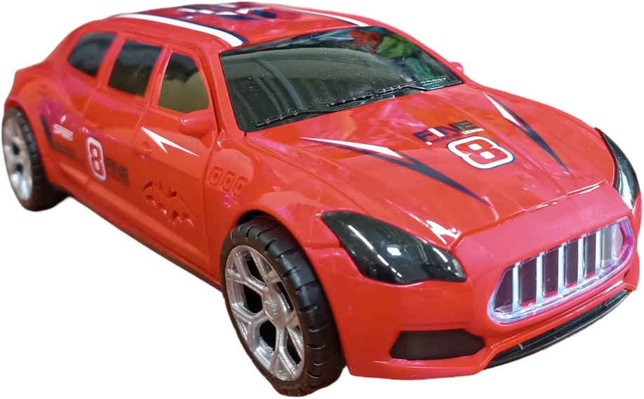 Automobilis su garsais ir šviesomis