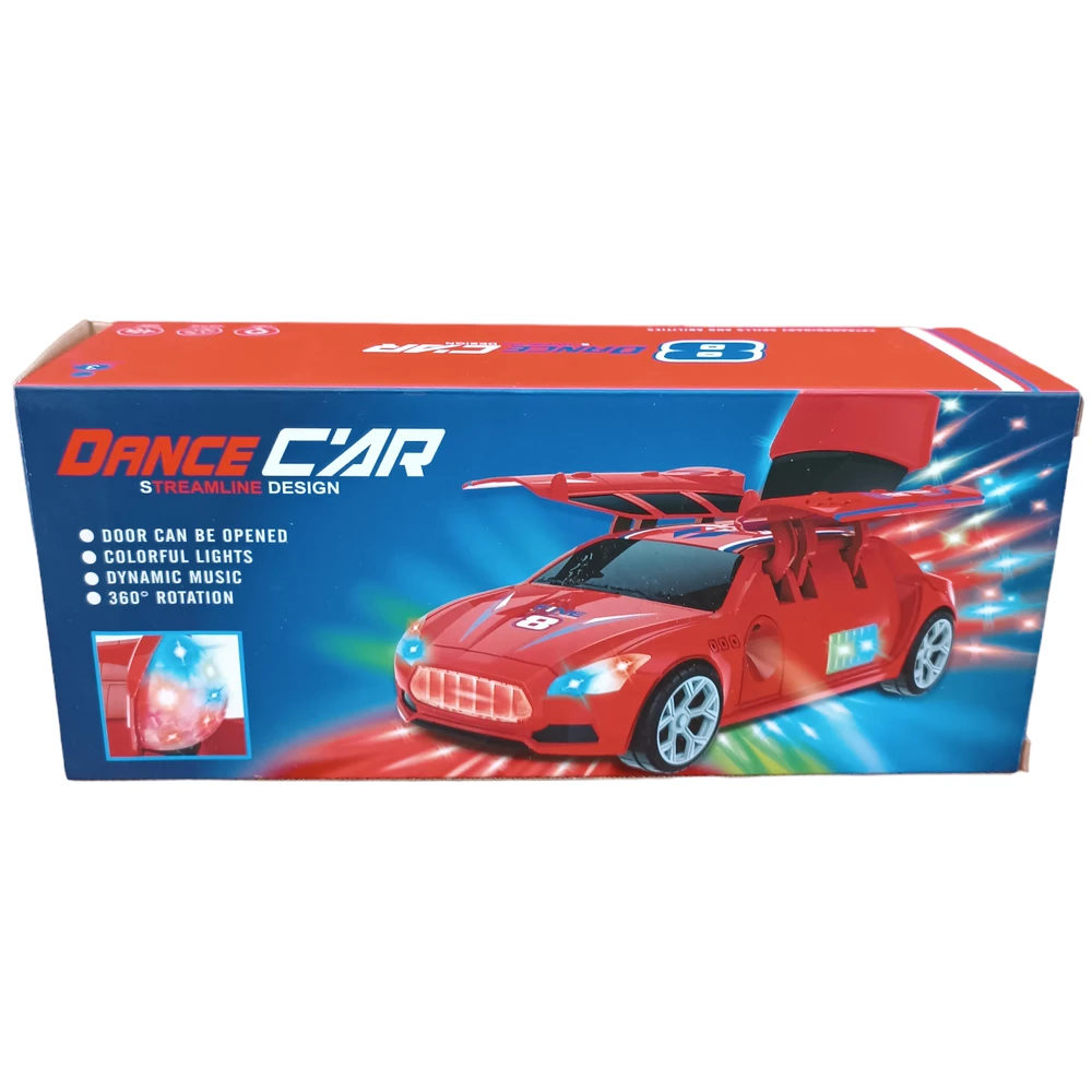 Automobilis su garsais ir šviesomis