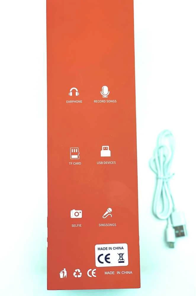 Belaidis Bluetooth Karaoke mikrofonas K068 Su šviesos efektais