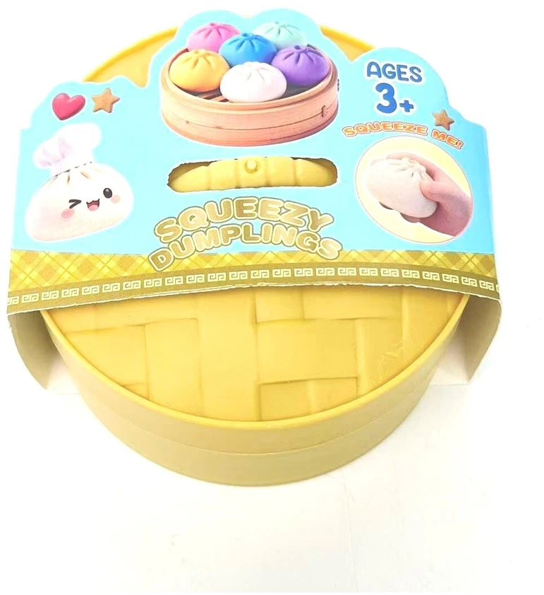 Blizgantis Kuldūnas Squeezy Dumplings antistresinis žaislas 8 cm