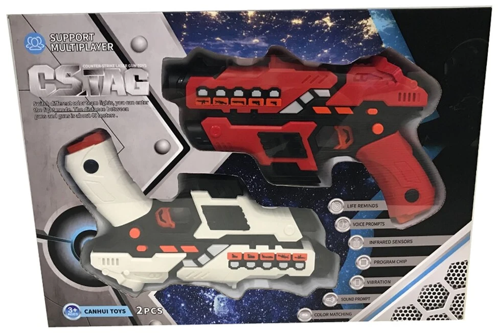 Canhui Plastic Toys Industrial Co., Ltd Lazerinių šaudyklių rinkinys CS TAG, 2 vnt.