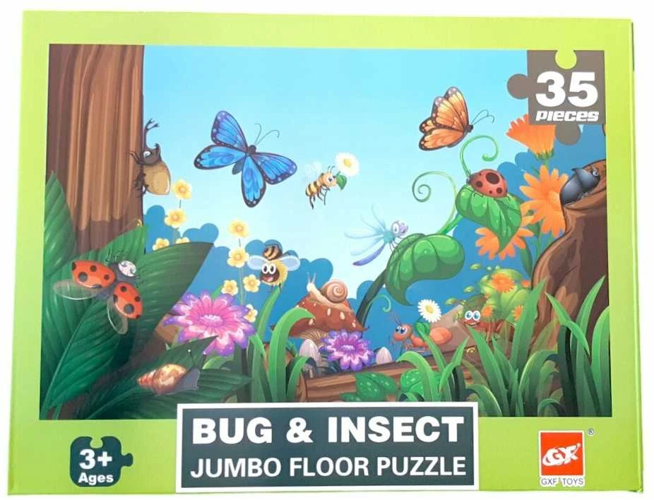 Dėlionė Jumbo Floor Puzzle Bug & Insect, 35 det