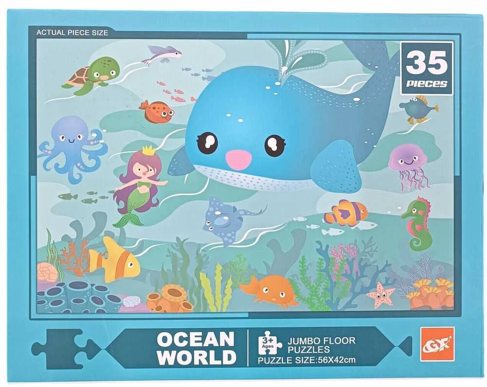Dėlionė Jumbo Floor Puzzle Ocean World, 35 det