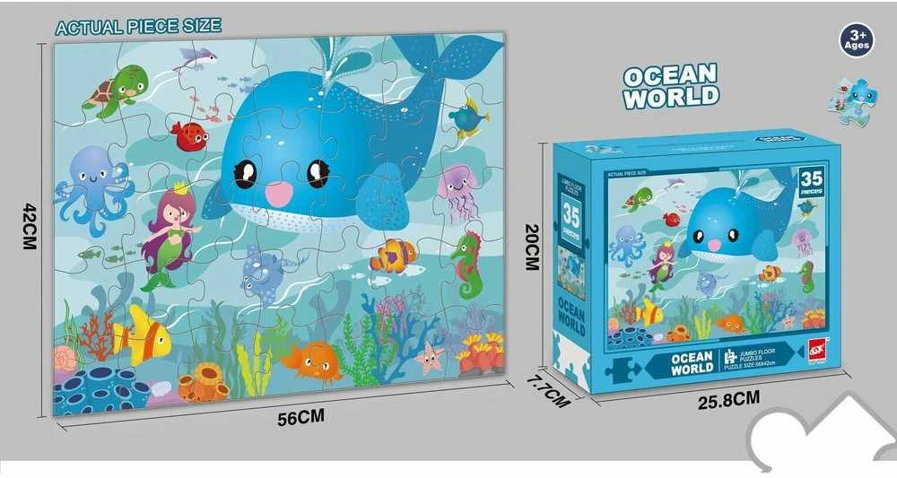 Dėlionė Jumbo Floor Puzzle Ocean World, 35 det