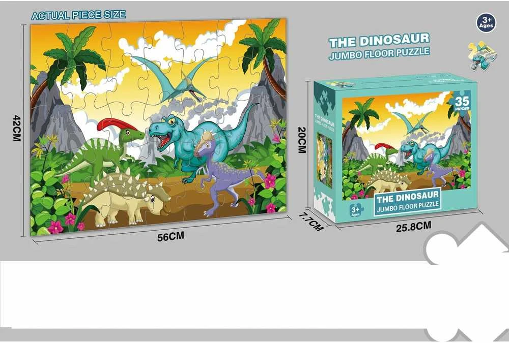 Dėlionė Jumbo Floor Puzzle The Dinosaur, 35 det