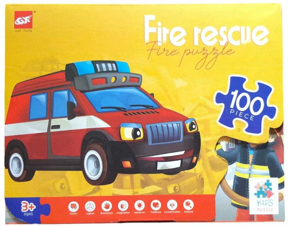 Dėlionė Puzzle Fire rescue, 100 det