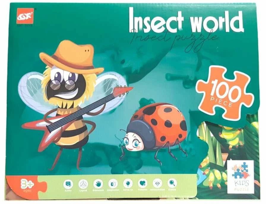 Dėlionė Puzzle Insect World, 100 det