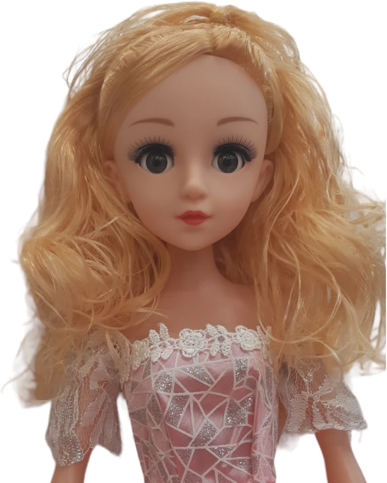 Elegantiško stiliaus lėlė 57 cm, Spalva: Violetinė