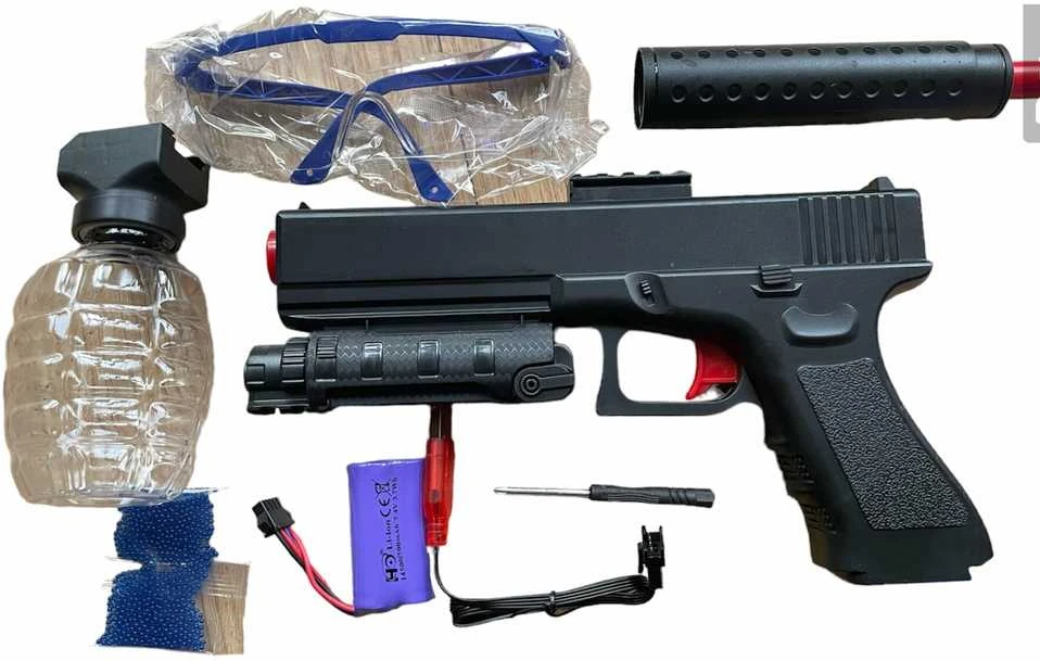 Elektrinis gelio kulkų pistoletas Glock + 8000 kulkų dovanų