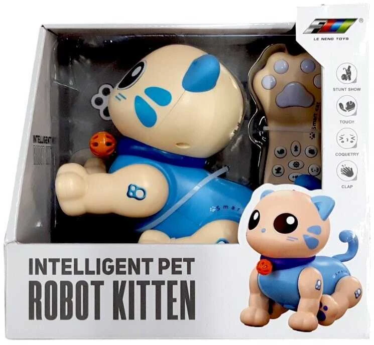 Interaktyvi Katė - Robotas su nuotoliniu valdymo pultu, rožinė