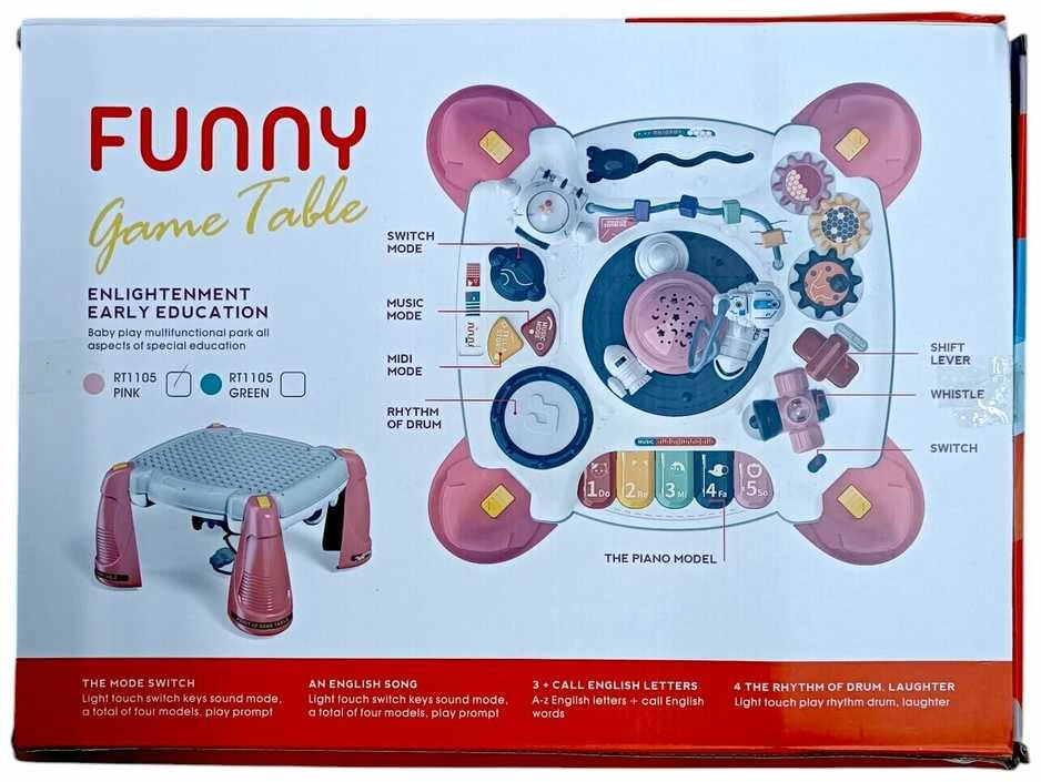 Interaktyvus edukacinis staliukas, rožinis