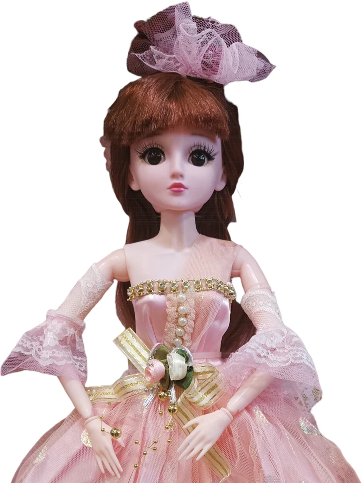 Lėlė 54 cm, Spalva: Rožinė