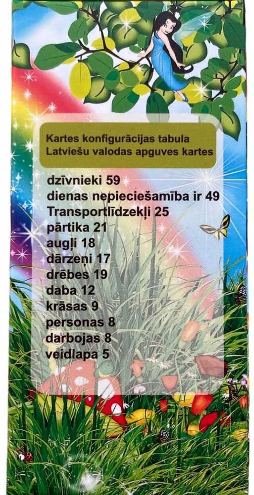 Latviškos lavinamosios kortelės mokomajam aparatui Geras Žaislas