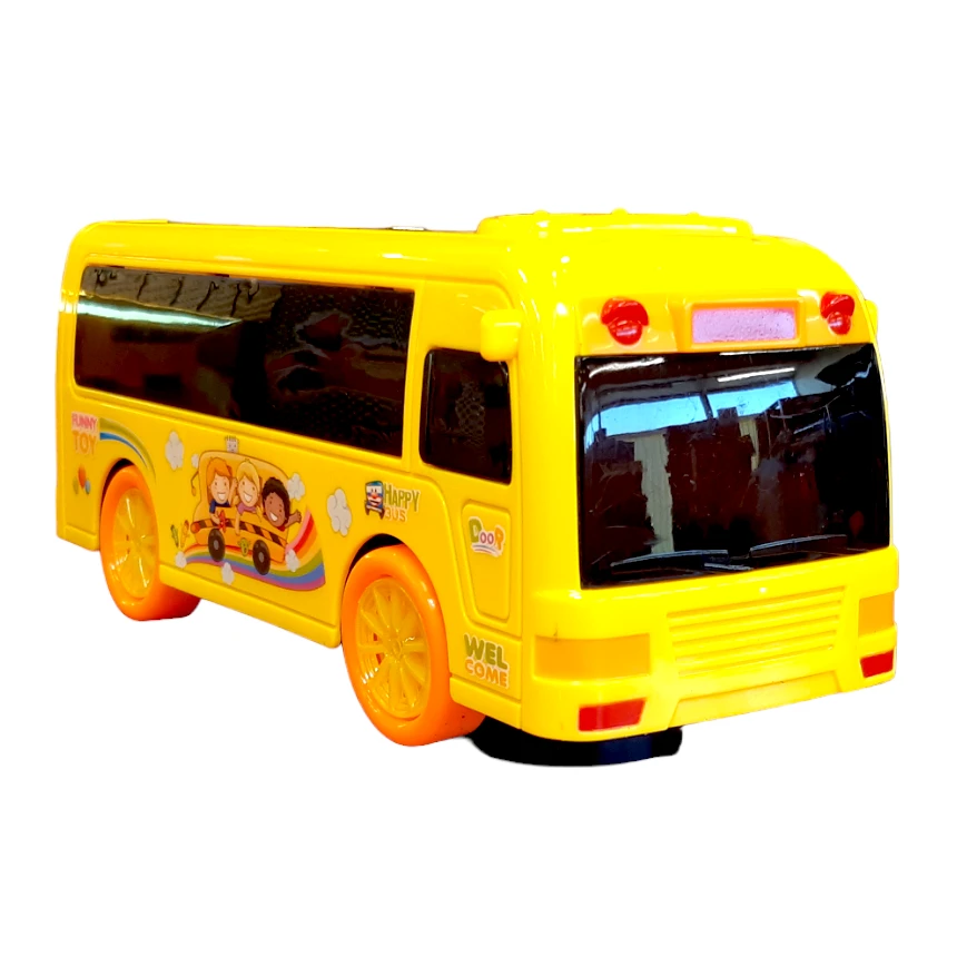 Muzikinis autobusas su 3D šviesomis, mėlynas