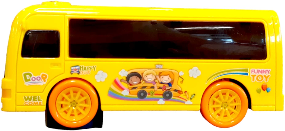 Muzikinis autobusas su 3D šviesomis, mėlynas