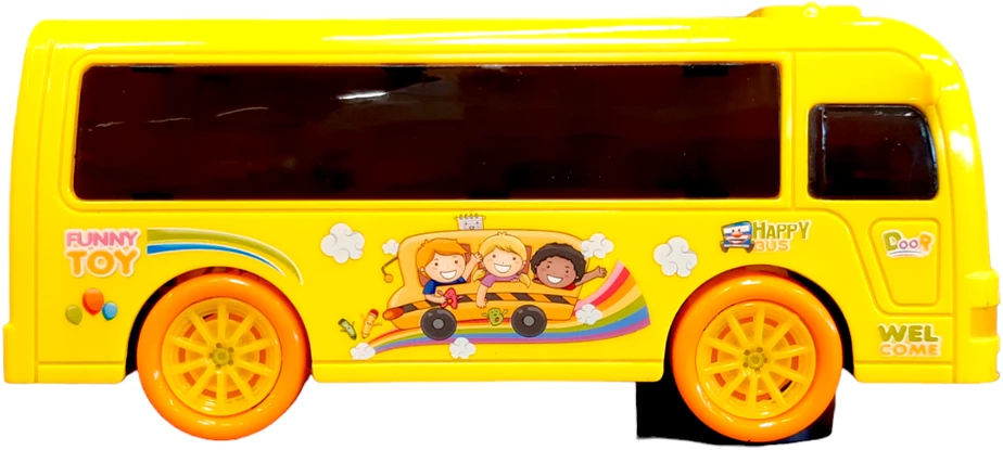 Muzikinis autobusas su 3D šviesomis, mėlynas