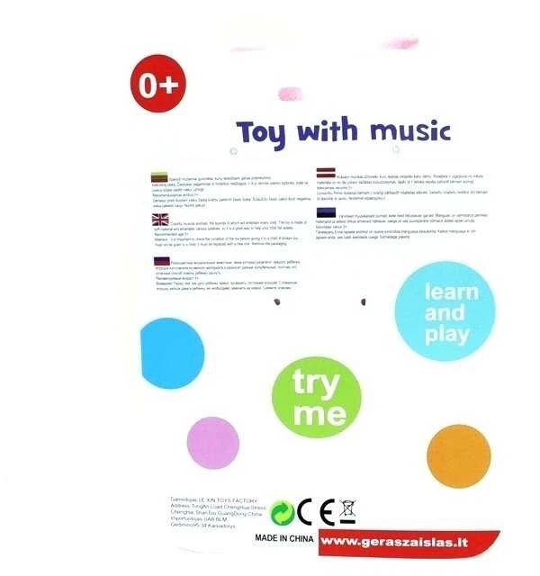 Pakabinamas Pliušinis Muzikinis Žaislas Drugelis