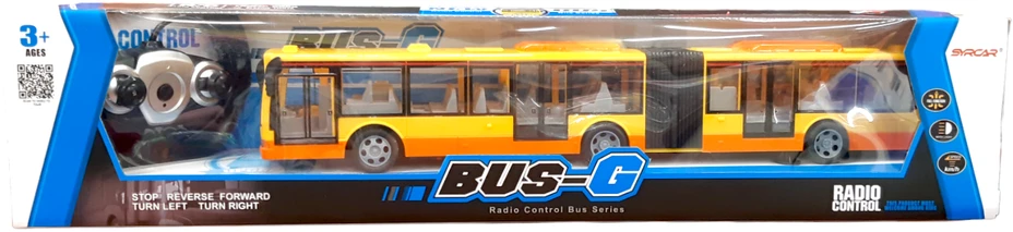 Radijo bangomis valdomas autobusas, žalias