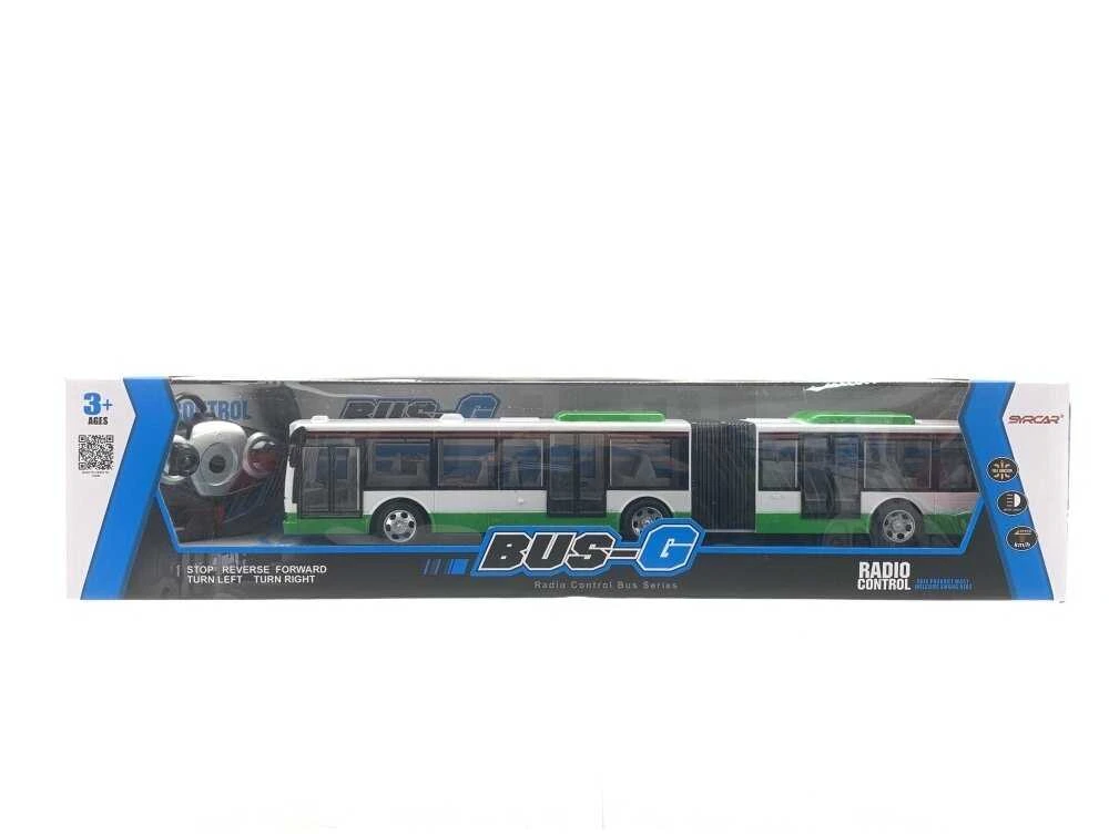 Radijo bangomis valdomas autobusas, žalias