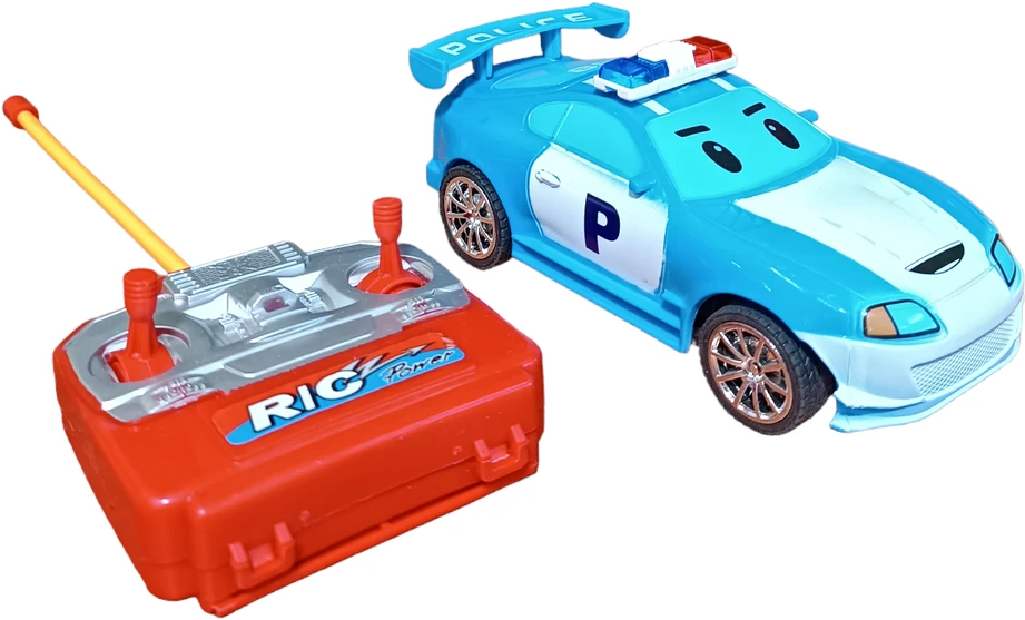 Radijo bangomis valdomas automobilis policijos automobilis, raudonas, Spalva: Mėlyna