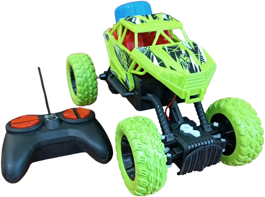Radijo bangomis valdomas Monster Truck automobilis, Spalva: Žalia