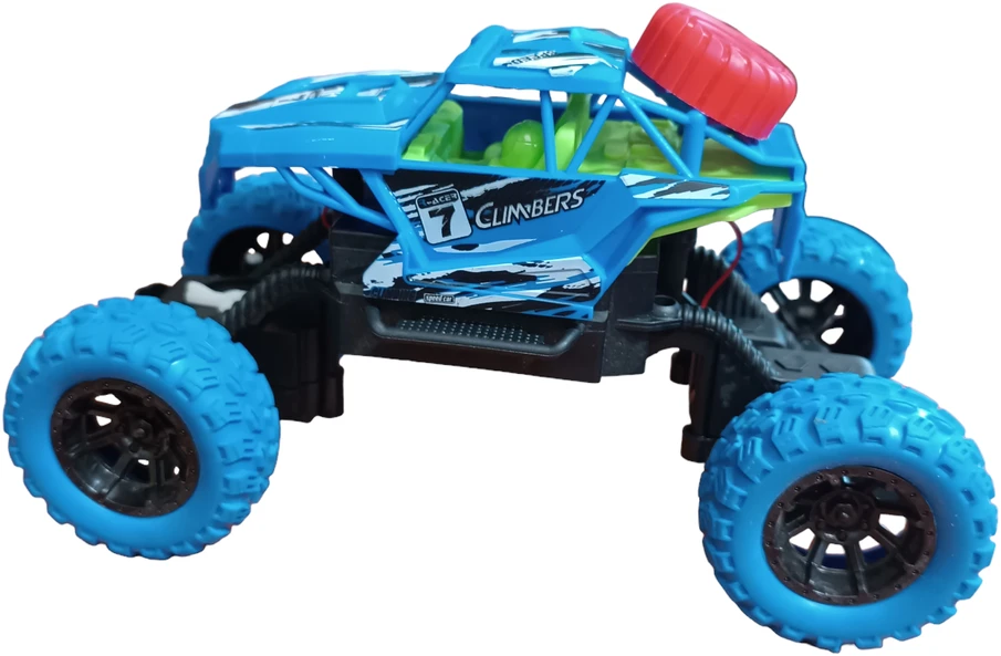 Radijo bangomis valdomas Monster Truck automobilis, Spalva: Žalia