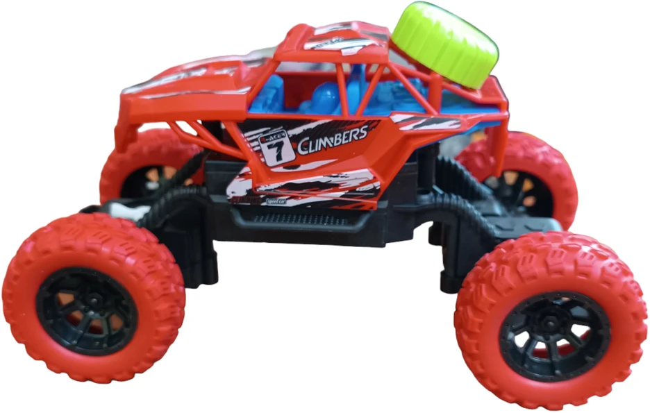 Radijo bangomis valdomas Monster Truck automobilis, Spalva: Žalia