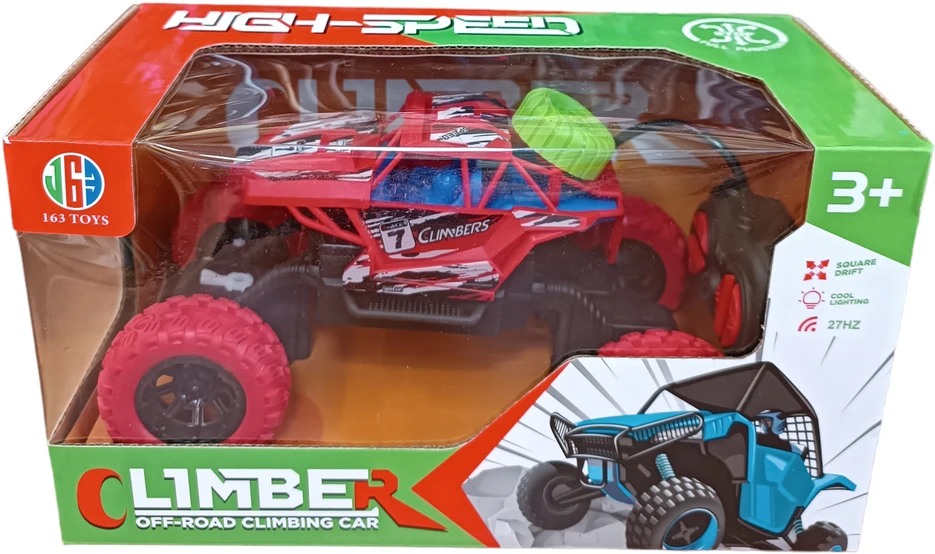 Radijo bangomis valdomas Monster Truck automobilis, Spalva: Žalia