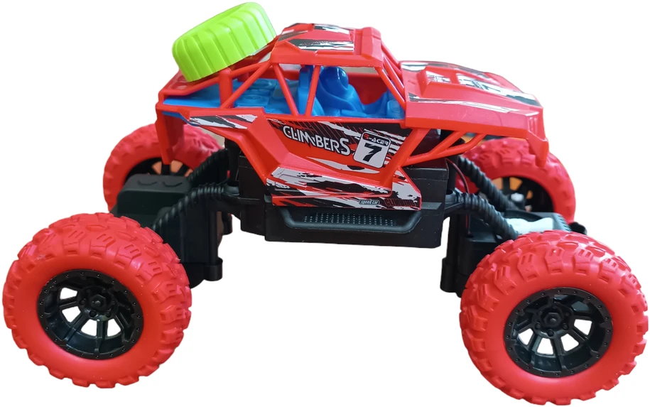 Radijo bangomis valdomas Monster Truck automobilis, Spalva: Žalia