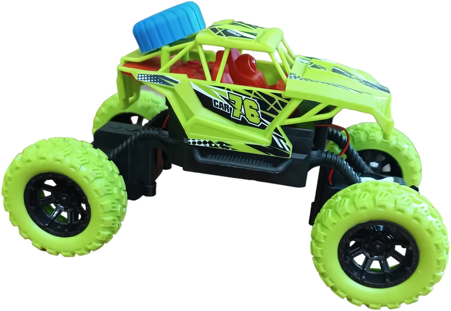 Radijo bangomis valdomas Monster Truck automobilis, Spalva: Žalia