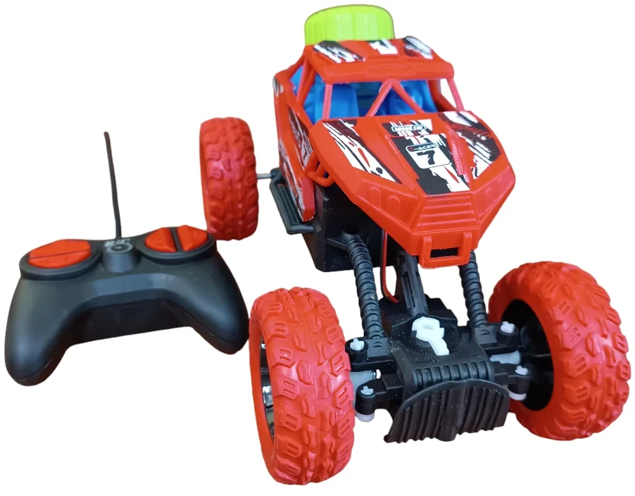 Radijo bangomis valdomas Monster Truck automobilis, Spalva: Raudona