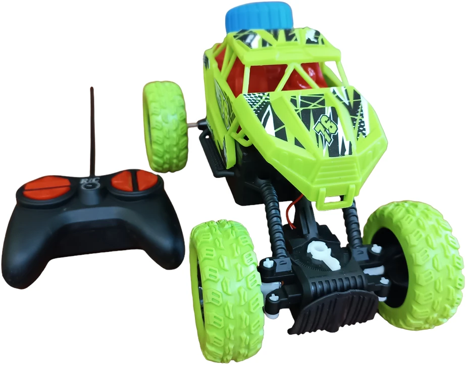 Radijo bangomis valdomas Monster Truck automobilis, Spalva: Žalia