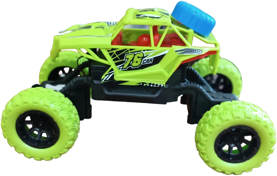 Radijo bangomis valdomas Monster Truck automobilis, Spalva: Žalia
