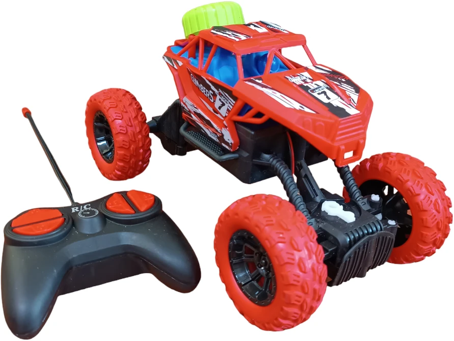 Radijo bangomis valdomas Monster Truck automobilis, Spalva: Žalia