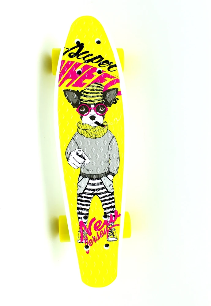 Riedlentė Pennyboard 55 cm, Spalva: Geltona