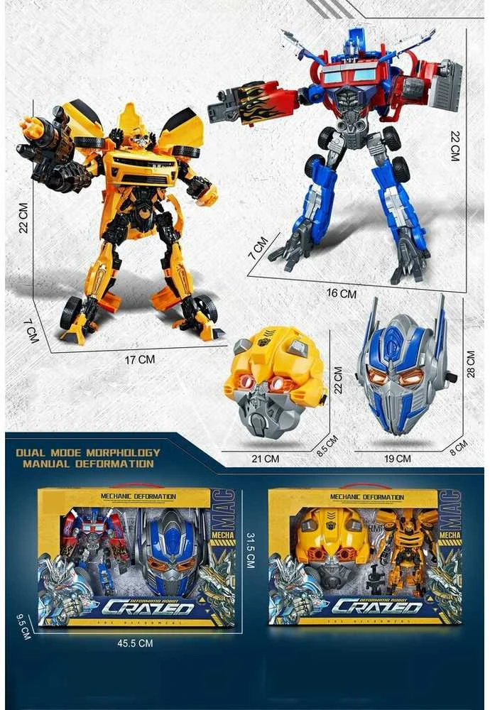 Robotas transformeris su kauke komplekte