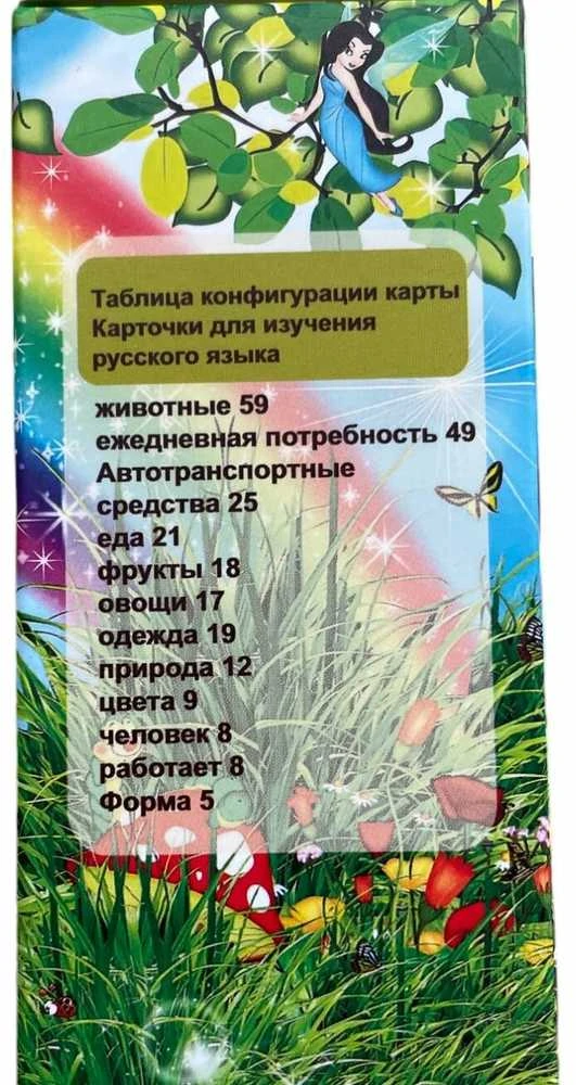 Rusiškai įgarsintos lavinamosios kortelės + aparatas Geras Žaislas