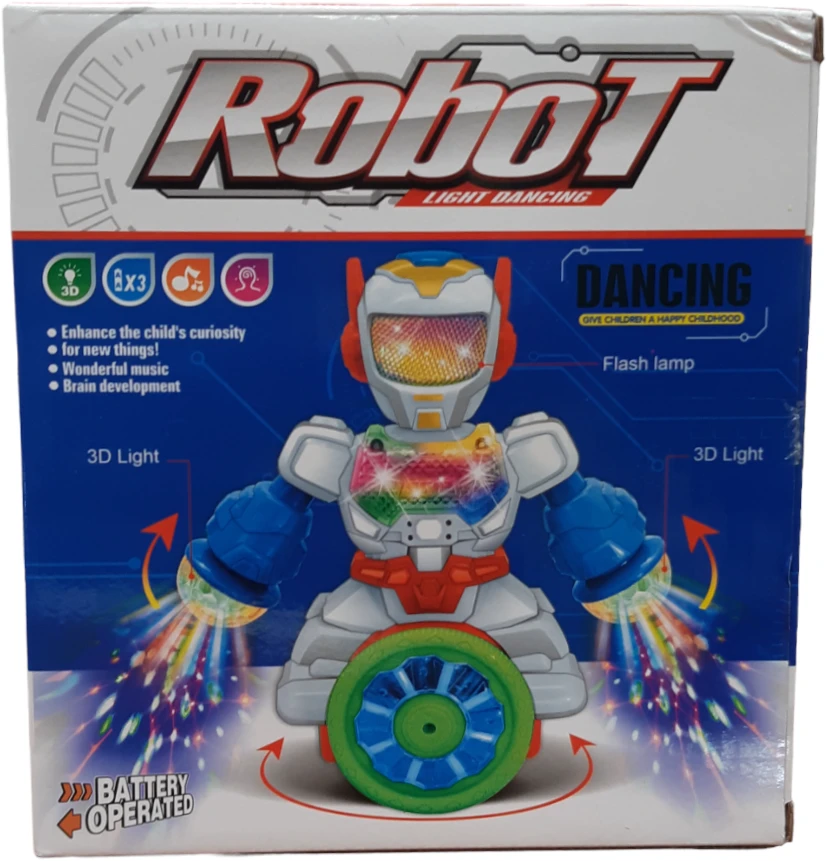 Šokantis Robotas su 3D šviesom