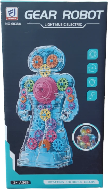 Šviečiantis žaismingas Robotas, Spalva: Mėlyna