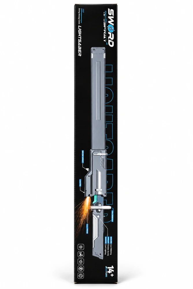 Xie Ye Toys Factory Šviečiantis kardas (katana) su dūmais ir žiežirbomis, įkraunamas, 80 cm