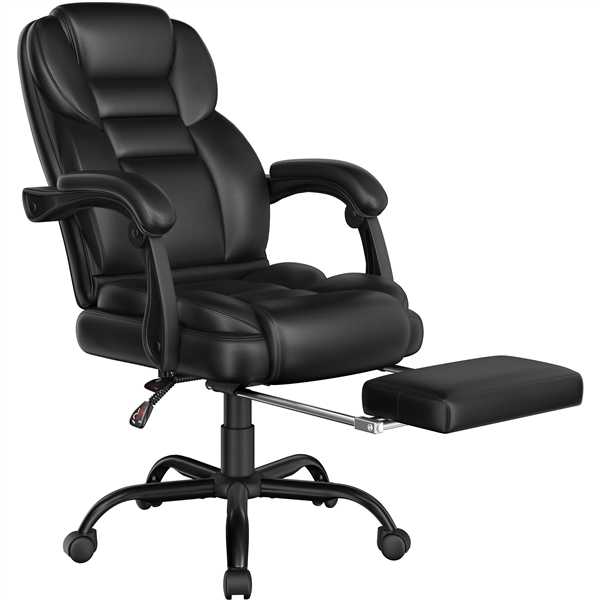 Ergonomiška aukšta biuro kėdė su ištraukiama pakoja (Nemokamas pristatymas)