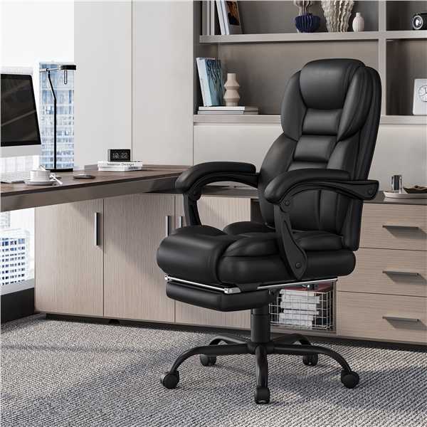 Ergonomiška aukšta biuro kėdė su ištraukiama pakoja (Nemokamas pristatymas)