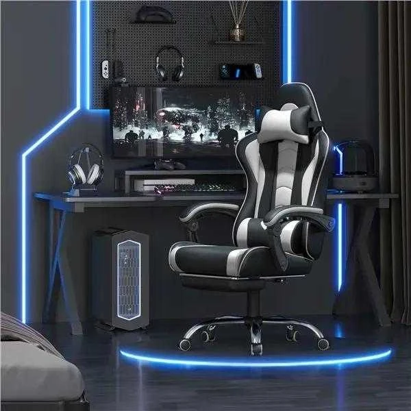 Ergonomiška žaidimų kėdė su masažo funkcija (Nemokamas pristatymas)