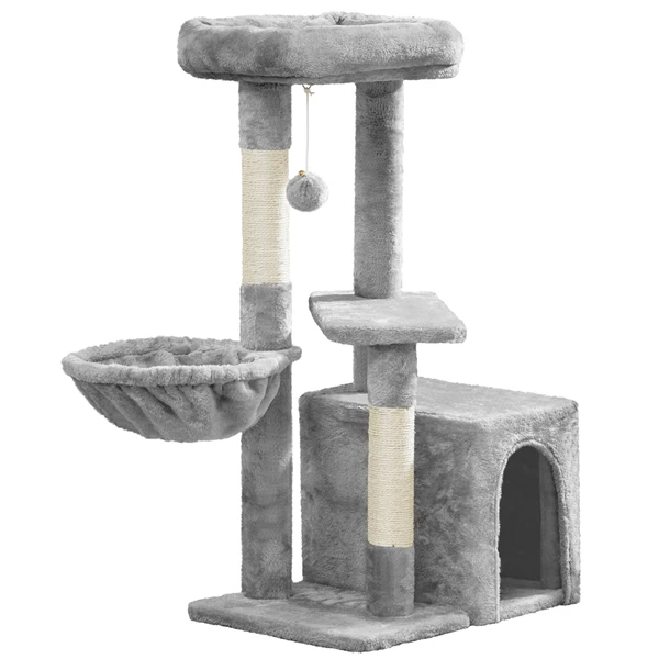 Kačių draskyklė su nameliu 86.5 cm (Nemokamas pristatymas)