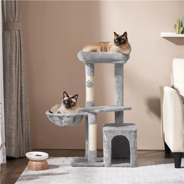 Kačių draskyklė su nameliu 86.5 cm (Nemokamas pristatymas)