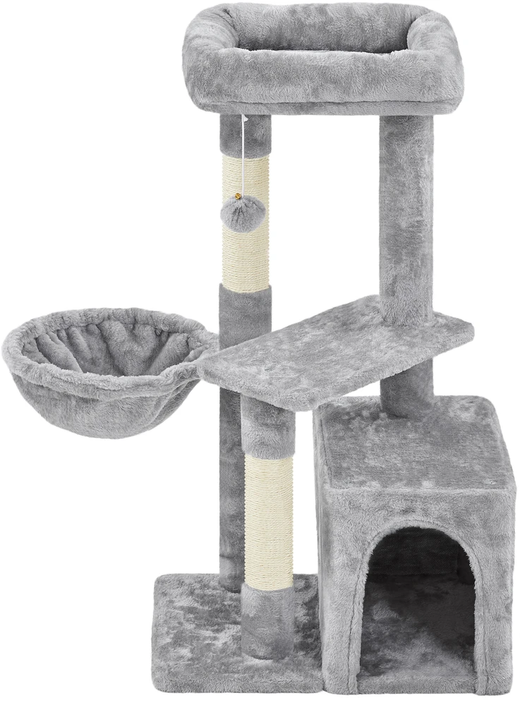 Kačių draskyklė su nameliu 86.5 cm (Nemokamas pristatymas)