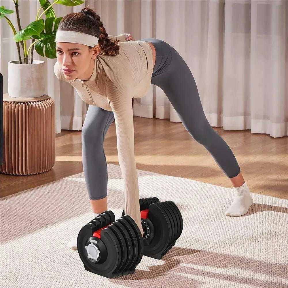 Yaheetech Reguliuojamas hantelis nuo 2kg iki 40 kg (Nemokamas pristatymas)