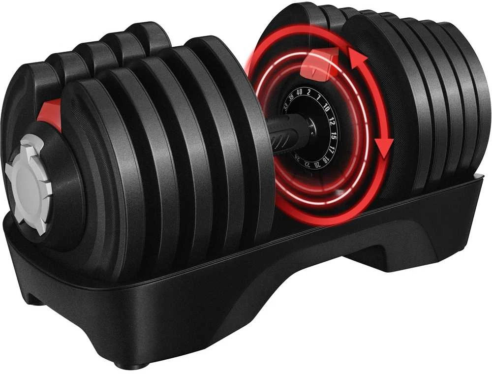 Yaheetech Reguliuojamas hantelis nuo 2kg iki 40 kg (Nemokamas pristatymas)